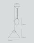 Original BTC Cobb Rise & Fall Small Pendant Light - Pendelleuchte