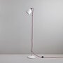 Original BTC Hector Bibendum Floor Light - Stehleuchte - Naturweiß mit rotem geflochtenem Kabel