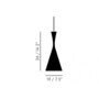 Tom Dixon Beat Shade Tall Hängeleuchte
