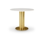 Tom Dixon Tube Table White Marble Top 900mm
