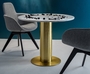 Tom Dixon Tube Table White Marble Top 900mm