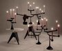 Tom Dixon Screw Side Table White Marble Top 600Mm