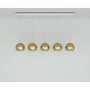 Tom Dixon Mirror Ball Gold Linear LED Pendant System - Pendelleuchten