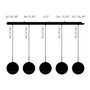 Tom Dixon Mirror Ball Gold Linear LED Pendant System - Pendelleuchten
