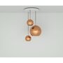 Tom Dixon Copper Trio Round LED Pendant System - Pendelleuchten