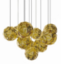 Tom Dixon  PUFF PENDANT SYSTEM MEGA - Pendelleuchte - Messing