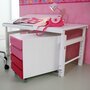 De Breuyn Debe Deluxe Schreibtisch Ziggy geteilte Platte