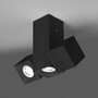 Milan Iluminacion Dau Spot 24 cm Deckenleuchte - Black satin aluminium