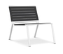Kristalia Rest Loungestuhl - Riemen Anthrazit - Weiss