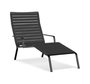 Kristalia Rest Chaiselongue - Gurte anthrazit - Schwarz