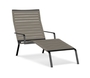 Kristalia Rest Chaiselongue - Gurte beige - Schwarz