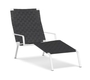 Kristalia Rest Chaiselongue - Riemen anthrazit - Weiss