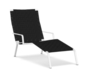 Kristalia Rest Chaiselongue - Riemen schwarz - Weiss