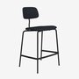 KEVI E2061 Counter - Vollgepolstert - Pulverbeschichtet - Black 05 - Lasur Black 05 - Hallingdal 180