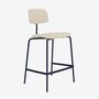KEVI E2061 Counter - Vollgepolstert - Pulverbeschichtet - Black 05 - Lasur Black 05 - Hallingdal 200