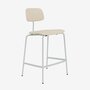 KEVI E2061 Counter - Vollgepolstert - Pulverbeschichtet - Oyster 156 - Lasur Black 05 - Hallingdal 200