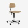 Montana KEVI 2533 mit gepolsterter Sitz-Ungepolstert-Aluminium 45P-Furnier Oak 300-Ohne polsterung