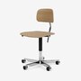 Montana KEVI 2533 mit gepolsterter Sitz-Ungepolstert-Aluminium 45P-Furnier Oak 300-Ohne polsterung