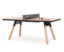 RS Barcelona You and Me 180 Ping-Pong Table - Oak_Black