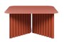 RS Barcelona Plec Rectangular Occasional Table Medium - Couchtisch 70x35,6x60 cm - Stahl - Terrakotta