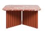 RS Barcelona Plec Rectangular Occasional Table Medium - Couchtisch 70x35,6x60 cm - Mamor - Rot Francia