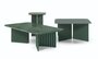 RS Barcelona Plec Rectangular Occasional Table Medium - Couchtisch 70x35,6x60 cm - Stahl - Grün