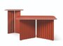RS Barcelona Plec Rectangular Occasional Table Medium - Couchtisch 70x35,6x60 cm - Stahl - Terrakotta