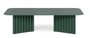 RS Barcelona Plec Rectangular Occasional Table Large - Couchtisch 115x30x60 cm - Stahl - Grün