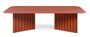 RS Barcelona Plec Rectangular Occasional Table Large - Couchtisch 115x30x60 cm - Stahl - Terrakotta