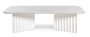 RS Barcelona Plec Rectangular Occasional Table Large - Couchtisch 115x30x60 cm - Mamor - Weiß Carrara