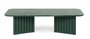 RS Barcelona Plec Rectangular Occasional Table Large - Couchtisch 115x30x60 cm - Mamor - Grün Aver