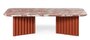 RS Barcelona Plec Rectangular Occasional Table Large - Couchtisch 115x30x60 cm - Mamor - Rot Francia