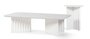 RS Barcelona Plec Rectangular Occasional Table Large - Couchtisch 115x30x60 cm - Stahl - Weiß