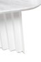 RS Barcelona Plec Rectangular Occasional Table Large - Couchtisch 115x30x60 cm - Mamor - Weiß Carrara