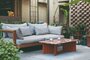 RS Barcelona Plec Rectangular Occasional Table Large - Couchtisch 115x30x60 cm - Mamor - Rot Francia