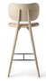 MATER HIGH STOOL BACKREST | NATURAL MATT LACQURED OAK | 69 CM