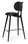 MATER HIGH STOOL BACKREST | BLACK BEECH | 69 CM