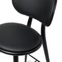 MATER HIGH STOOL BACKREST | BLACK BEECH | 69 CM