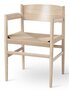 MATER NESTOR ARMCHAIR | MATT LACQUERED OAK | NATURAL PAPER CORD SEAT