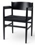 MATER NESTOR ARMCHAIR | BLACK BEECH | BLACK PAPER CORD SEAT