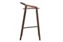 Woak Brioni Bar Stool-hoher Barhocker - Walnut