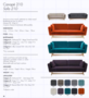 Stoffpalette Red Edition Sofa 210