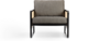 Red Edition Cane Armchair -  Fabric Caviar T37 (cat. C) Black Oak