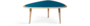 Red Edition Small 50’s Coffee Table -  Peacock Blue L07