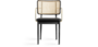 Red Edition Cane Chair - Black - Armrests oak black