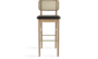 Red Edition High Cane Stool - Black - Natural Oak