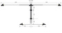 Serge Mouille Applique 5 bras pivotants Wandleuchte