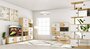 RADIS REGAL PIX SMALL- Light Oak, Türen Weiss Osmo