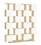 RADIS REGAL ROMB LARGE- Light Oak, Türen Weiß Cpl