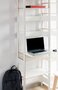 RADIS REGAL LIFT- MITTEL-Weiss Laminiertes Sperrholz, Mit 1&2 Tischplatte